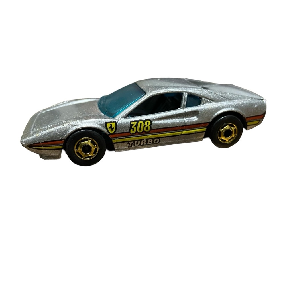 Hot Wheels 1982 Racebait 308 Silver Ferrari Turbo Metallic Silver